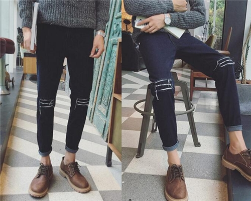 男生牛仔裤搭配衣服休闲又百搭