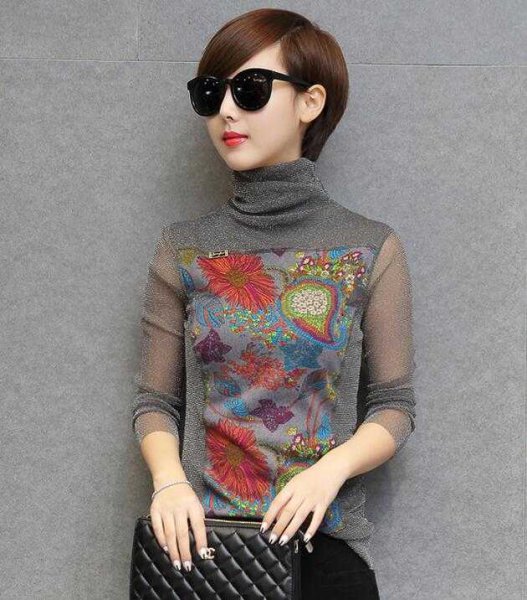 韩版女装长袖t恤内搭外穿都好看