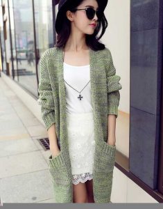 气质优雅的韩版女士毛衣外套款式 优雅韩系女装毛衣外套潮款