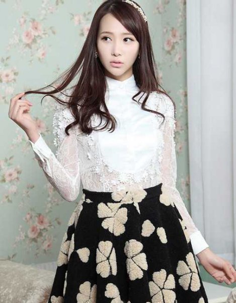 公主领衬衫搭配女汉子变淑女