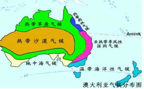 澳大利亚一年四季温度变化怎么样