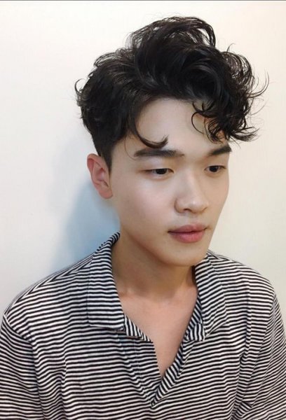 男生韩版帅气短卷发集合 喷发蜡头发炫出男生威风