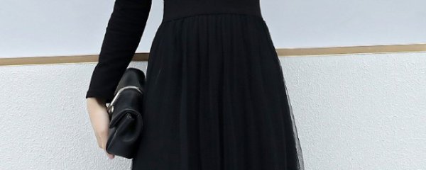 黑色的中长裙该怎么搭配