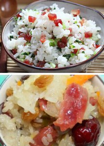 辣腊肠怎么做好吃 美味家常腊肠糯米手抓饭