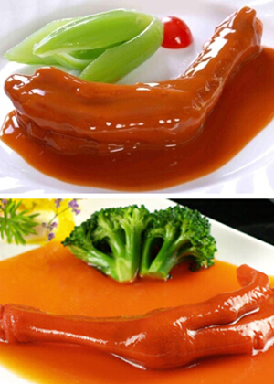 鲍汁扣鹅掌