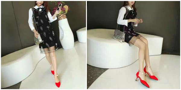 红色高跟鞋适合搭配什么衣服？