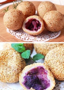 紫薯和玉米哪个更减肥 春节主食兼零食——紫薯麻团
