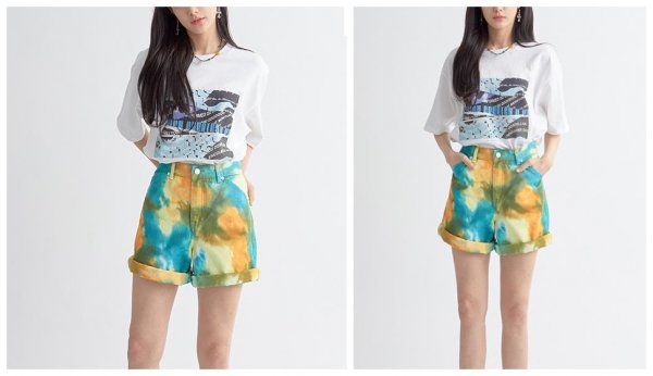 最近非常流行的扎染服装单品