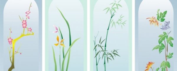 梅兰竹菊莲松象征意义