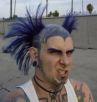 男士在头发上做纹身图片 男士2023年最新剪一半做纹身的发型示例