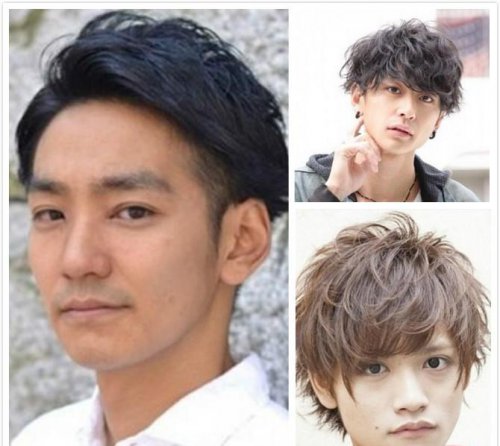 定位烫男士短发
