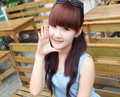 长脸额头高的中学生女生应该怎样扎辫子 女学生扎发发型图片