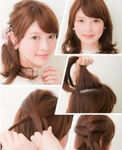 非常甜美的森系编发 森女们最爱日系甜美编发教程