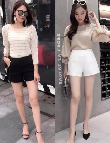 穿短裤搭配什么衣服好看？