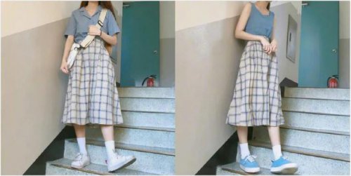 秋季女生学院风穿搭