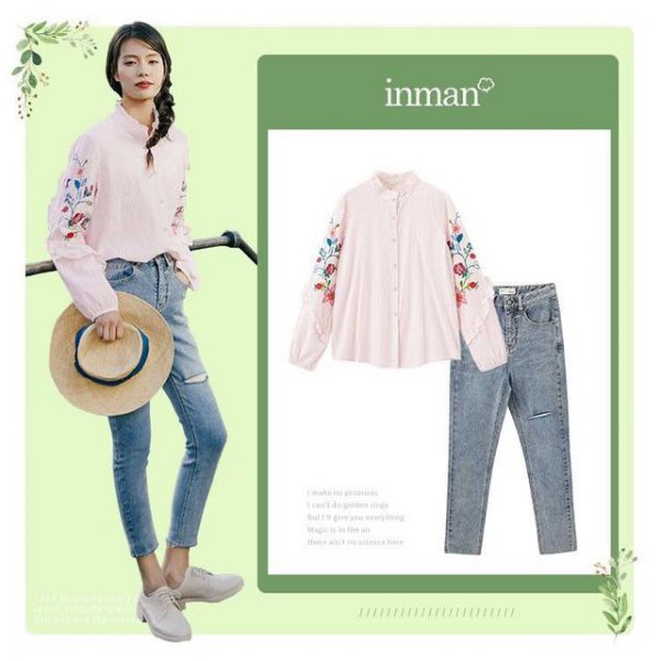 花朵图案衣服怎么搭配？