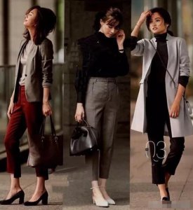 职场女性的穿搭图片 优雅气质职场穿搭图片