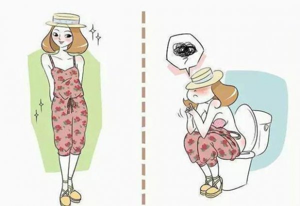 女生穿连体裤怎么上厕所的