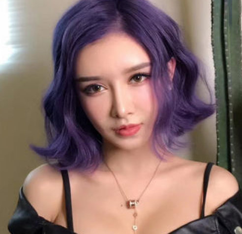 葡萄紫头发老气吗