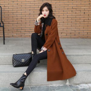双面呢短款大衣 双面呢大衣怎么搭配图片