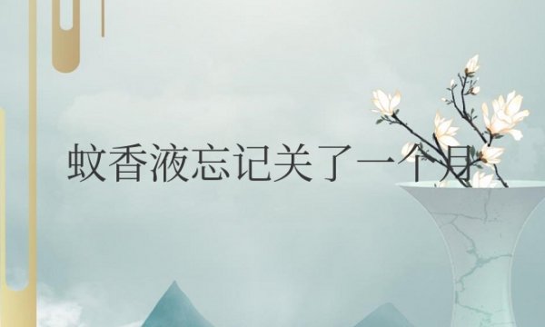 蚊香液忘记关了一个月会不会烧起来
