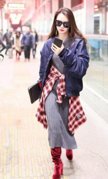 羽绒服和裙子怎么搭配好看？