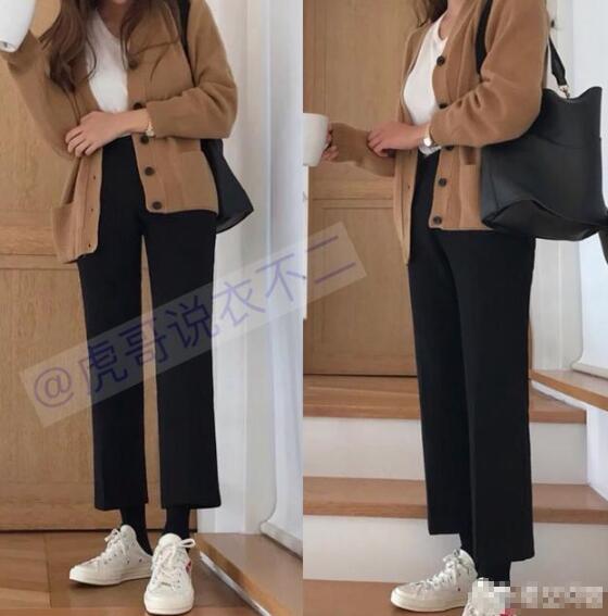 什么衣服配烟管裤好看？