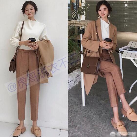什么衣服配烟管裤好看？