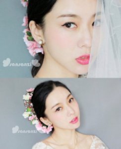 新娘妆图片 韩式 彰显甜美可人感的韩式新娘妆的画法步骤