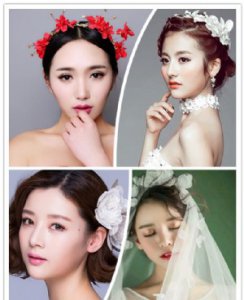 适合圆脸的新娘妆图片 让圆脸新娘修颜又美丽