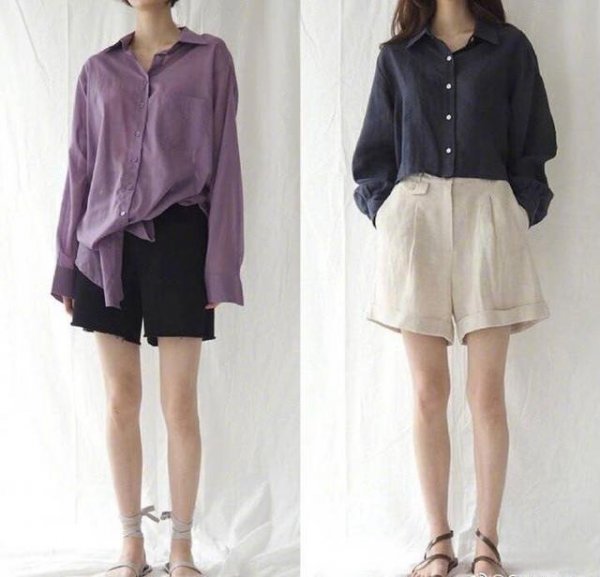 看起来干净清爽的衣服图片