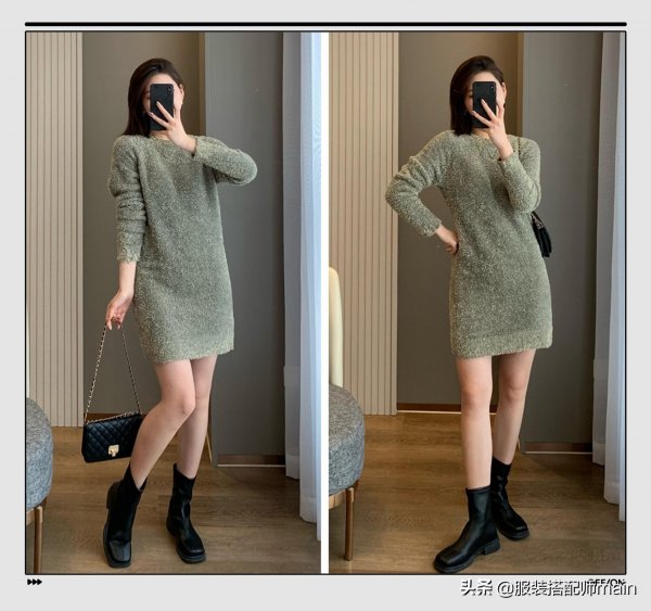 针织连衣裙怎么穿