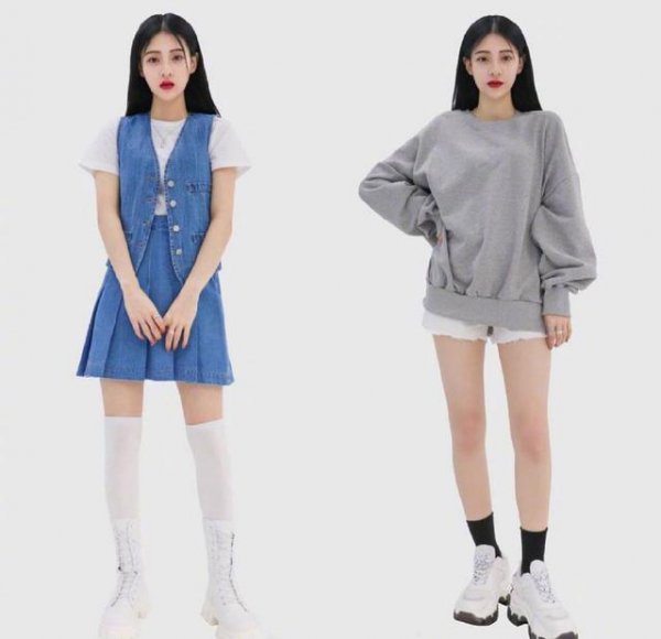 女学生甜美可爱的服装搭配