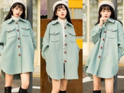 绿色长款外套 今年流行的绿色外套款式