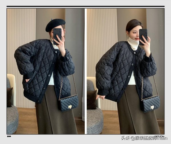 时髦是绗缝外套