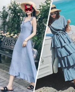 雾霾蓝衣服图片 雾霾蓝色的衣服真的太好看了！素雅中带着冷艳感！