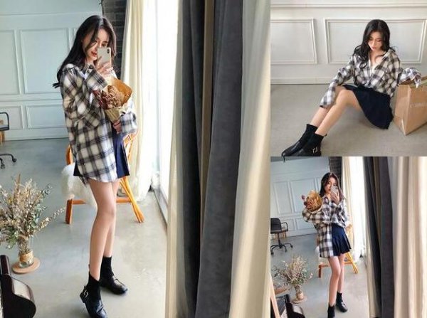 小个子女生复古风格衣服搭配图片