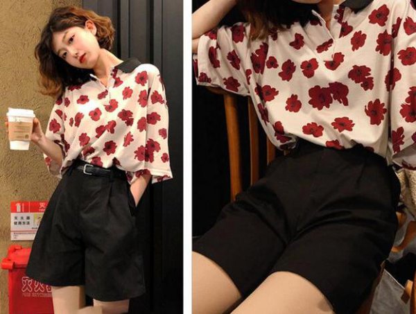 花衣服怎么搭配图片