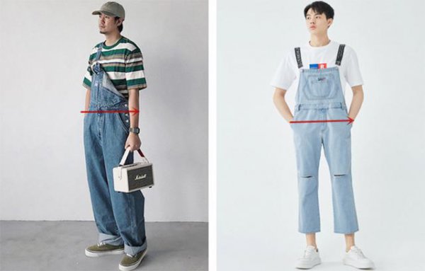小个子可以穿背带裤吗？男生穿背带裤好看吗
