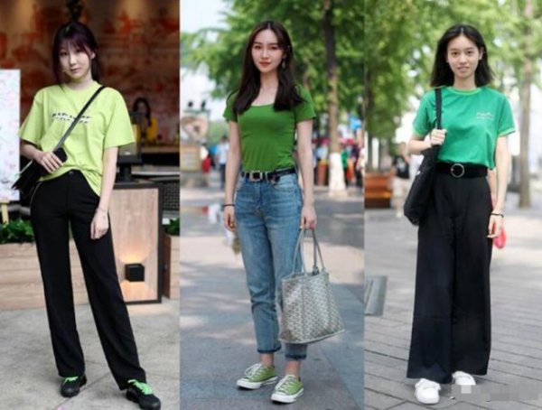 牛油果绿色衣服怎么搭配？