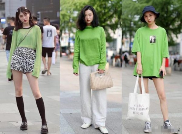 牛油果绿色衣服怎么搭配？