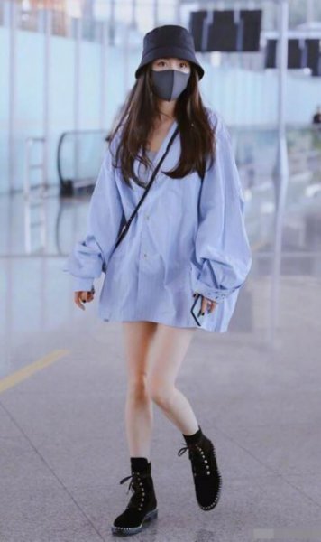 女式衬衫穿搭图片