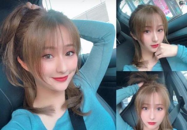 亚麻棕色头发图片女生