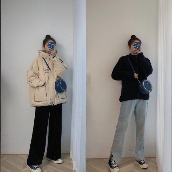 时尚基础款女生穿搭图片