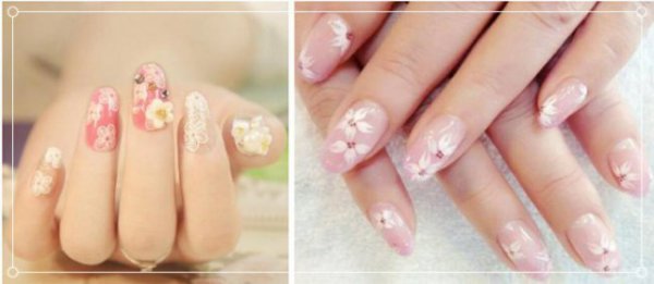拍婚纱照做什么美甲比较好看？