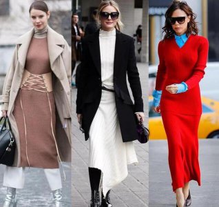 针织连衣裙怎么搭配？ 针织连衣裙怎么搭配外套女冬