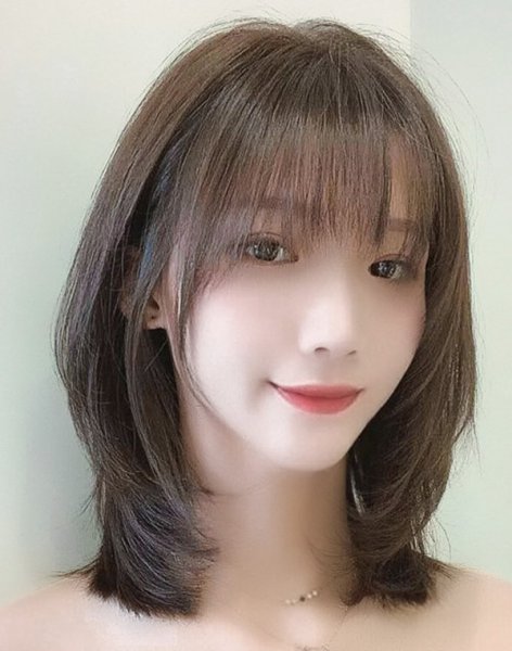 半长不短的头发造型
