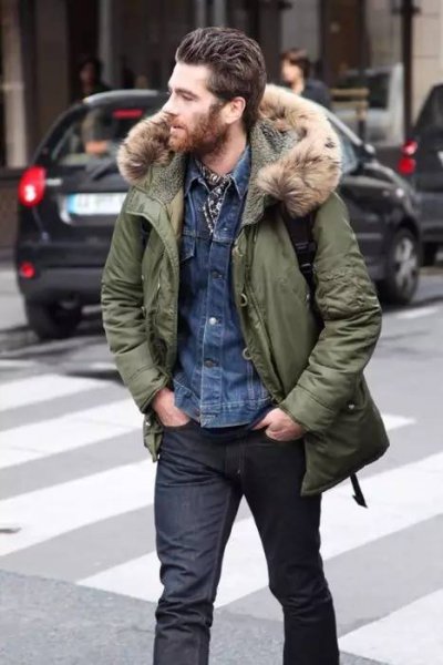 男士羽绒服怎么穿搭
