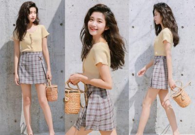 格子半身裙配什么上衣 格子半身裙搭配什么上衣