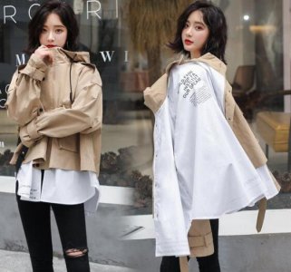 秋季风衣搭配图片女 女士秋装新款风衣外套图片